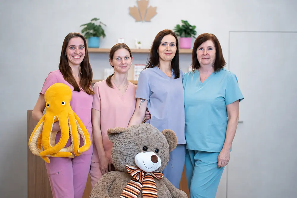 Recepcia a interiér kliniky Pastel Care